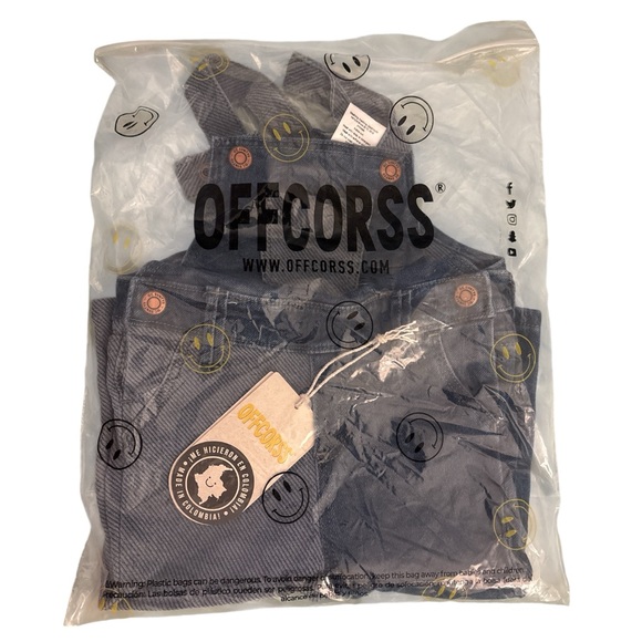 NWT OFFCORSS Denim Overalls - Picture 3 of 3